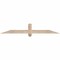 Ekena Millwork Eugene Smooth Timber Gable Bracket, Douglas Fir, 60"W x 10"H x 3 1/2"D x 3 1/2"F, 4/12 Pitch GBW060X10X0404EUG00SDF - alternate 1